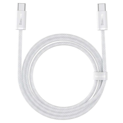 Baseus Kabel 1m Baseus Dynamic USB-C do USB-C 100W 480 Mbps Biały Baseus Kabel 1m Baseus Dynamic USB-C do USB-C 100W 480 Mbps Biały
