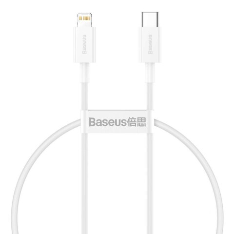 Baseus Kabel USB-C do Lightning Baseus Superior Series, 20W, PD, 0.25m (biały) Baseus Kabel USB-C do Lightning Baseus Superior Series, 20W, PD, 0.25m (biały)