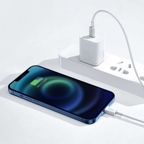 Baseus Kabel USB-C do Lightning Baseus Superior Series, 20W, PD, 0.25m (biały) Baseus Kabel USB-C do Lightning Baseus Superior Series, 20W, PD, 0.25m (biały)