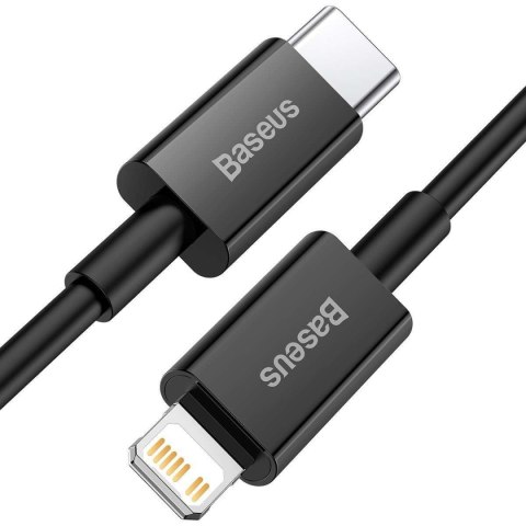 Baseus Kabel USB-C do Lightning Baseus Superior Series, 20W, PD, 1m (czarny) Baseus Kabel USB-C do Lightning Baseus Superior Series, 20W, PD, 1m (czarny)