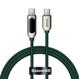 Baseus Kabel USB-C do USB-C Baseus Display, Power Delivery, 100W, 1m (zielony)