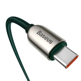 Baseus Kabel USB-C do USB-C Baseus Display, Power Delivery, 100W, 1m (zielony)