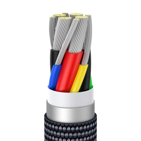 Baseus Kabel do szybkiego ładowania Baseus Crystal Shine USB-C Typ C na USB-C Typ C PD 100W 3A 2m Black Baseus Kabel do szybkiego ładowania Baseus Crystal Shine USB-C Typ C na USB-C Typ C PD 100W 3A 2m Black