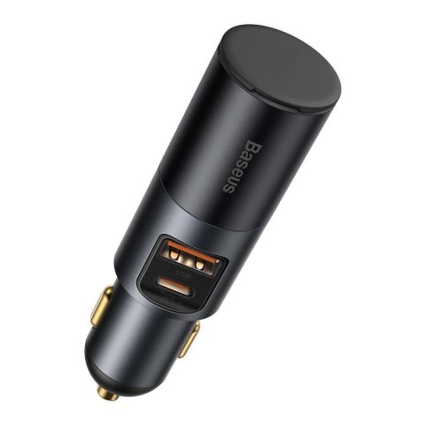 Baseus Ładowarka samochodowa Baseus Share Together Fast z gniazdem zapalniczki, USB + USB-C, 120W (szara) Baseus Ładowarka samochodowa Baseus Share Together Fast z gniazdem zapalniczki, USB + USB-C, 120W (szara)