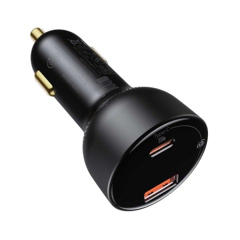 Baseus Ładowarka samochodowa Baseus Superme USB, USB-C, 100W + kabel USB-C(czarna) Baseus Ładowarka samochodowa Baseus Superme USB, USB-C, 100W + kabel USB-C(czarna)