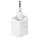 Baseus Ładowarka sieciowa zasilacz Baseus Super Si USB-C Type C PD 25W Biała