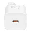 Baseus Ładowarka sieciowa zasilacz Baseus Super Si USB-C Type C PD 25W Biała