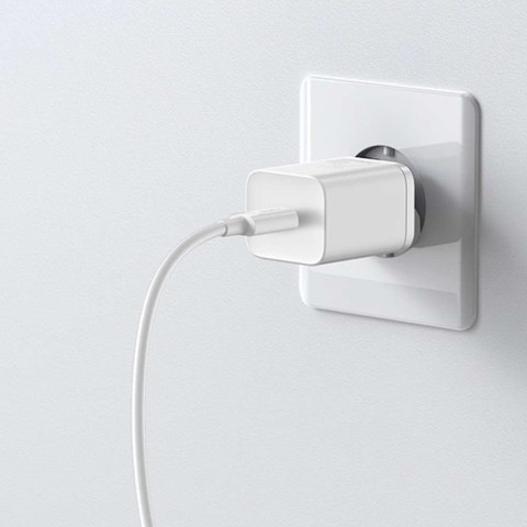 Baseus Ładowarka sieciowa zasilacz Baseus Super Si USB-C Type C PD 25W Biała Baseus Ładowarka sieciowa zasilacz Baseus Super Si USB-C Type C PD 25W Biała
