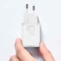 Baseus Ładowarka sieciowa zasilacz Baseus Super Si USB-C Type C PD 25W Biała