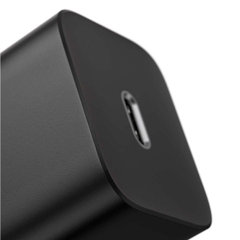 Baseus Ładowarka sieciowa zasilacz Baseus Super Si USB-C Type C PD 25W Czarna Baseus Ładowarka sieciowa zasilacz Baseus Super Si USB-C Type C PD 25W Czarna
