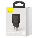 Baseus Ładowarka sieciowa zasilacz Baseus Super Si USB-C Type C PD Power Delivery 30W Czarna