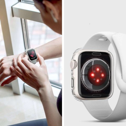 Spigen Etui Spigen Liquid Crystal do Apple Watch 4/5/6/7/SE 40/41mm Crystal Clear Spigen Etui Spigen Liquid Crystal do Apple Watch 4/5/6/7/SE 40/41mm Crystal Clear