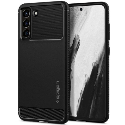 Spigen Etui do Samsung Galaxy S21 FE futerał Spigen Rugged Armor Matte Black Spigen Etui do Samsung Galaxy S21 FE futerał Spigen Rugged Armor Matte Black