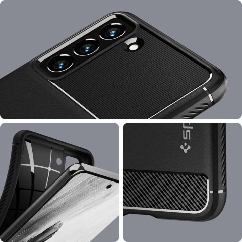 Spigen Etui do Samsung Galaxy S21 FE futerał Spigen Rugged Armor Matte Black Spigen Etui do Samsung Galaxy S21 FE futerał Spigen Rugged Armor Matte Black