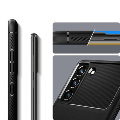 Spigen Etui do Samsung Galaxy S21 FE futerał Spigen Rugged Armor Matte Black Spigen Etui do Samsung Galaxy S21 FE futerał Spigen Rugged Armor Matte Black