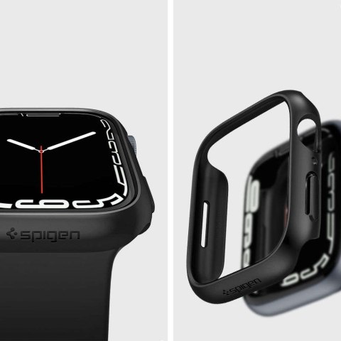 Spigen Etui ramka do smartwatcha Spigen Thin Fit do Apple Watch 7 45mm Black Spigen Etui ramka do smartwatcha Spigen Thin Fit do Apple Watch 7 45mm Black