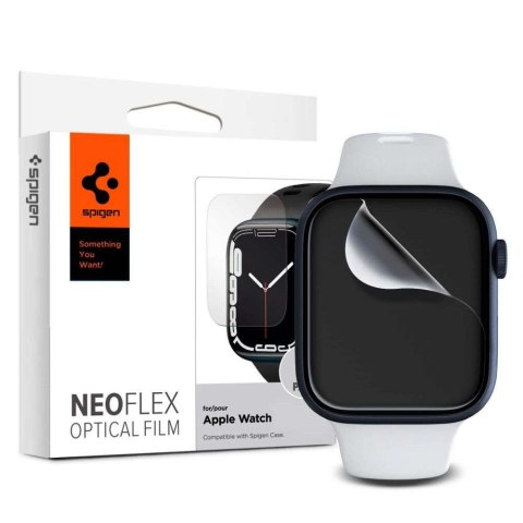 Spigen Folia hydrożelowa ochronna Spigen Neo Flex x3 do Apple Watch 7 45mm Spigen Folia hydrożelowa ochronna Spigen Neo Flex x3 do Apple Watch 7 45mm