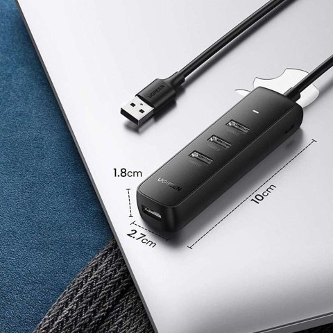 UGreen Adapter przejściówka 4w1 HUB UGREEN USB do 4x USB 3.0 Czarny UGreen Adapter przejściówka 4w1 HUB UGREEN USB do 4x USB 3.0 Czarny