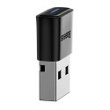 Baseus Adapter Baseus 7w1 odbiornik Bluetooth USB 5.0 20m do komputera PC Czarny
