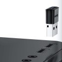 Baseus Adapter Baseus 7w1 odbiornik Bluetooth USB 5.0 20m do komputera PC Czarny