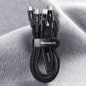 Baseus Kabel 3w1 Baseus Rapid Series USB-C do micro USB Lightning USB-C PD 20W 1.5m Czarny