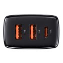 Baseus Ładowarka sieciowa Baseus Compact Quick Charger 2xUSB USB-C PD QC 3.0 3A 30W Czarna