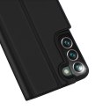 Dux Ducis Etui ochronne z klapką Dux Ducis Skin Pro skórzane do Samsung Galaxy S22 Plus Czarne