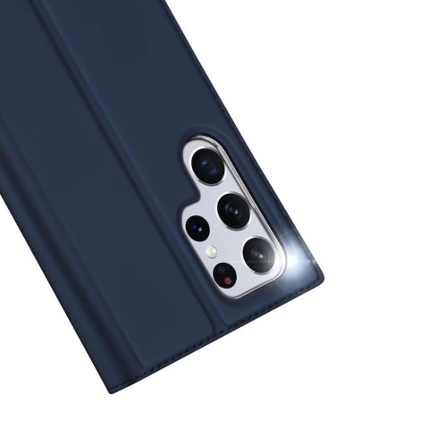 Dux Ducis Etui ochronne z klapką Dux Ducis Skin Pro skórzane do Samsung Galaxy S22 Ultra Granatowe Dux Ducis Etui ochronne z klapką Dux Ducis Skin Pro skórzane do Samsung Galaxy S22 Ultra Granatowe