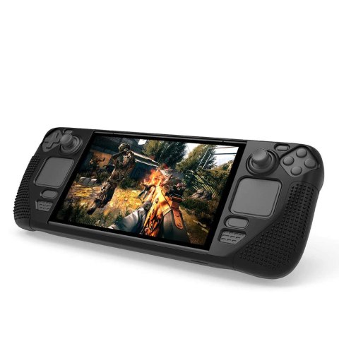 PGYTECH Pancerne etui ochronne silikonowe PGTECH TPU Case do konsoli do Steam Deck Czarne PGYTECH Pancerne etui ochronne silikonowe PGTECH TPU Case do konsoli do Steam Deck Czarne