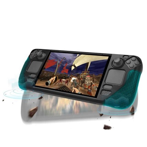 PGYTECH Pancerne etui ochronne silikonowe PGTECH TPU Case do konsoli do Steam Deck Czarne PGYTECH Pancerne etui ochronne silikonowe PGTECH TPU Case do konsoli do Steam Deck Czarne