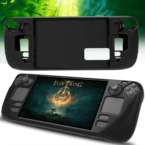 PGYTECH Pancerne etui ochronne silikonowe PGTECH TPU Case do konsoli do Steam Deck Czarne PGYTECH Pancerne etui ochronne silikonowe PGTECH TPU Case do konsoli do Steam Deck Czarne