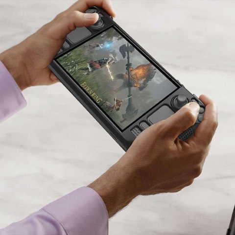 PGYTECH Pancerne etui ochronne silikonowe PGTECH TPU Case do konsoli do Steam Deck Czarne PGYTECH Pancerne etui ochronne silikonowe PGTECH TPU Case do konsoli do Steam Deck Czarne