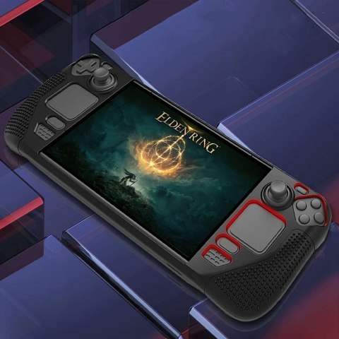 PGYTECH Pancerne etui ochronne silikonowe PGTECH TPU Case do konsoli do Steam Deck Czarne PGYTECH Pancerne etui ochronne silikonowe PGTECH TPU Case do konsoli do Steam Deck Czarne