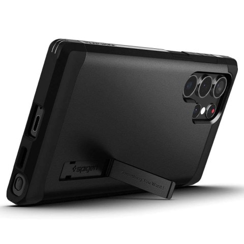 Spigen Pancerne etui Spigen Tough Armor pokrowiec do Samsung Galaxy S22 Ultra Black Spigen Pancerne etui Spigen Tough Armor pokrowiec do Samsung Galaxy S22 Ultra Black
