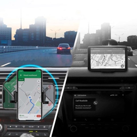 Spigen Uchwyt samochodowy do auta Spigen TMS24 CD Slot Car na telefon do slotu CD Black Spigen Uchwyt samochodowy do auta Spigen TMS24 CD Slot Car na telefon do slotu CD Black