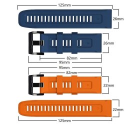 4kom.pl Pasek sportowy Iconband do Garmin Fenix 3 / 5X / 3HR / 5X Plus / 6X / 6X Pro / 7X Orange
