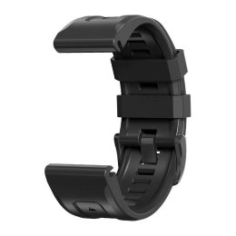 4kom.pl Pasek sportowy Iconband do Garmin Fenix 5 / 6 / 6 Pro / 7 Black