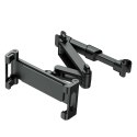 4kom.pl Uchwyt samochodowy Stretchable Headrest Car Mount na zagłówek do telefonu/ tabletu Black
