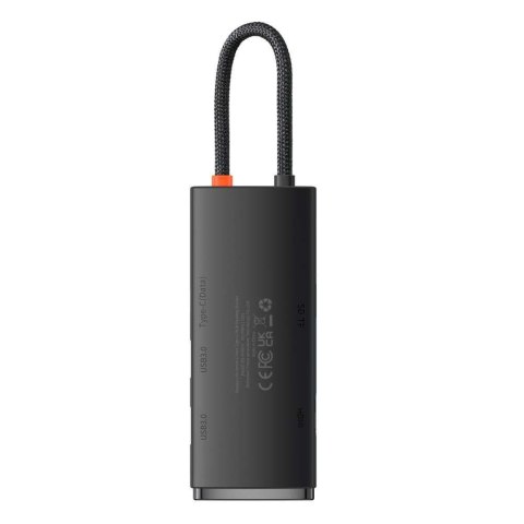 Baseus Adapter HUB przejściówka Baseus Lite Series USB-C 2x USB 3.0 4K SD/TF Black Baseus Adapter HUB przejściówka Baseus Lite Series USB-C 2x USB 3.0 4K SD/TF Black