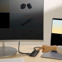 Baseus Adapter HUB przejściówka Baseus Lite Series USB-C 2x USB 3.0 4K SD/TF Black