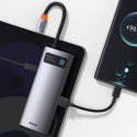 Baseus Hub 6w1 Baseus Metal Gleam Series, USB-C do 3x USB 3.0 + HDMI + USB-C PD + Ethernet RJ45