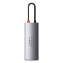 Baseus Hub 6w1 Baseus Metal Gleam Series, USB-C do 3x USB 3.0 + HDMI + USB-C PD + Ethernet RJ45