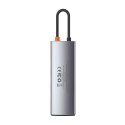 Baseus Hub 8w1 Baseus Metal Gleam Series, USB-C do 3x USB 3.0 + HDMI + USB-C PD + Ethernet RJ45 + microSD/SD