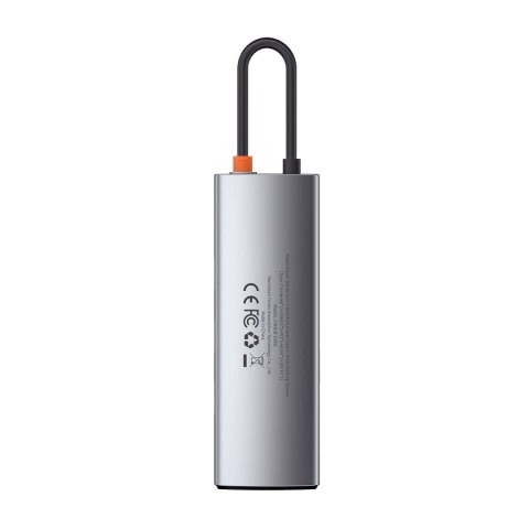 Baseus Hub 8w1 Baseus Metal Gleam Series, USB-C do 3x USB 3.0 + HDMI + USB-C PD + Ethernet RJ45 + microSD/SD Baseus Hub 8w1 Baseus Metal Gleam Series, USB-C do 3x USB 3.0 + HDMI + USB-C PD + Ethernet RJ45 + microSD/SD