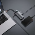Baseus Hub 9w1 Baseus Metal Gleam Series, USB-C do 3x USB 3.0 + HDMI + USB-C PD + Ethernet RJ45 + microSD/SD + VGA