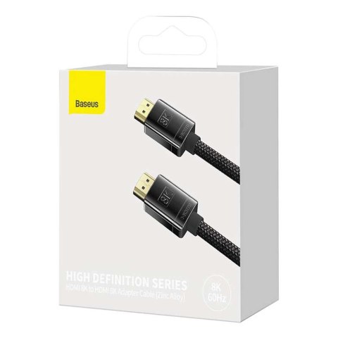 Baseus Kabel 2m Baseus High Definition Series HDMI 2.1 8K 60Hz 3D HDR 48Gbps Czarny Baseus Kabel 2m Baseus High Definition Series HDMI 2.1 8K 60Hz 3D HDR 48Gbps Czarny
