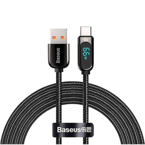 Baseus Kabel Baseus Display Fast Charging USB do USB-C Type C 66W 1m Czarny Baseus Kabel Baseus Display Fast Charging USB do USB-C Type C 66W 1m Czarny
