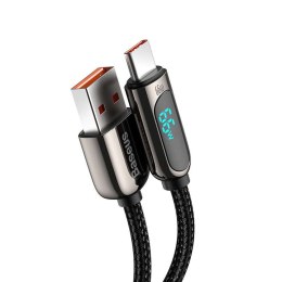 Baseus Kabel Baseus Display Fast Charging USB do USB-C Type C 66W 1m Czarny