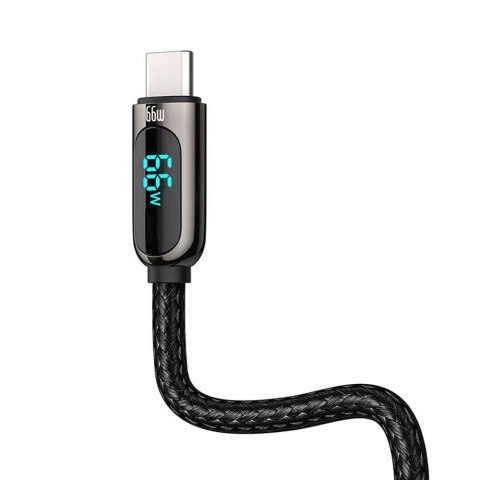Baseus Kabel Baseus Display Fast Charging USB do USB-C Type C 66W 1m Czarny Baseus Kabel Baseus Display Fast Charging USB do USB-C Type C 66W 1m Czarny