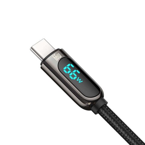 Baseus Kabel Baseus Display Fast Charging USB do USB-C Type C 66W 1m Czarny Baseus Kabel Baseus Display Fast Charging USB do USB-C Type C 66W 1m Czarny